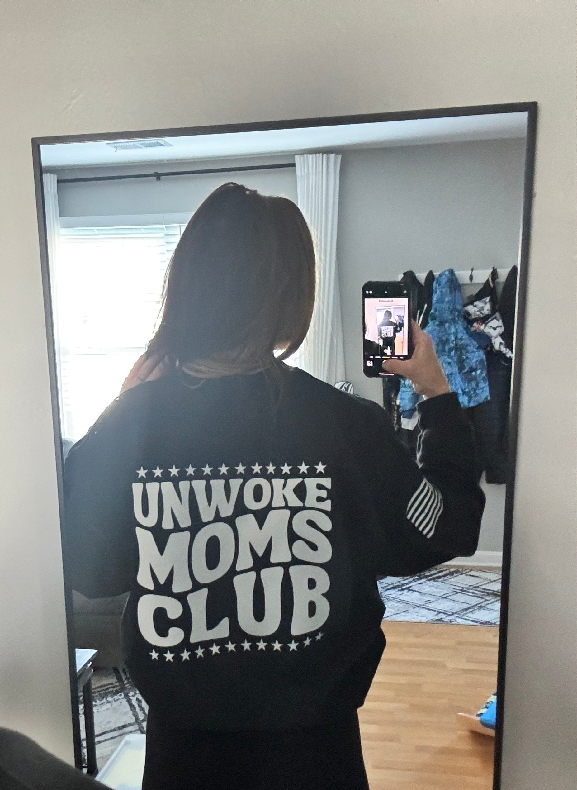 Unwoke Moms Club - Black Unisex Crewneck