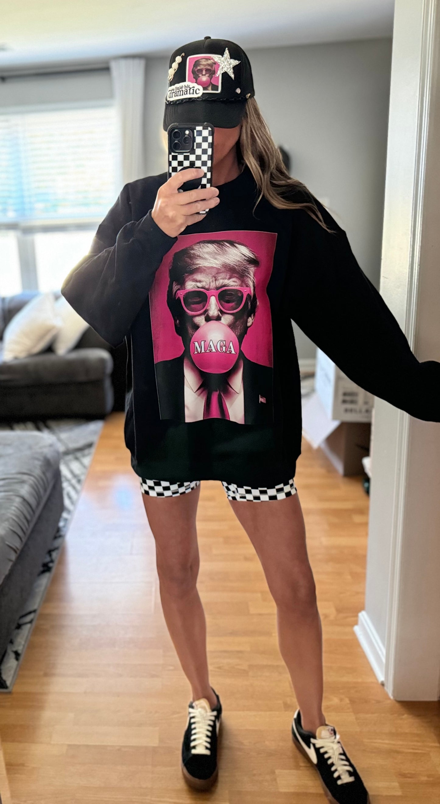 Crewneck MAGA BUBBLEGUM TRUMP