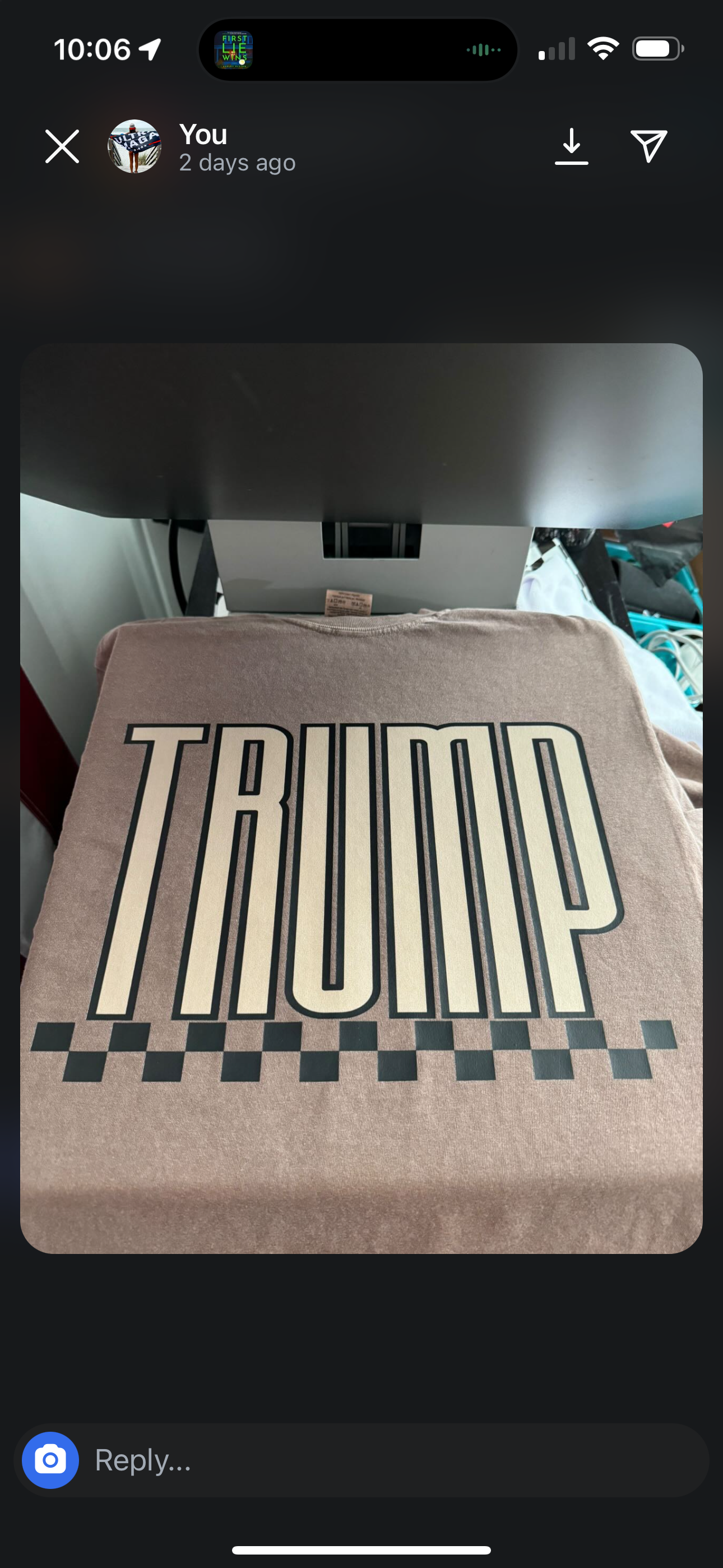 TRUMP - Gold & Black Checks