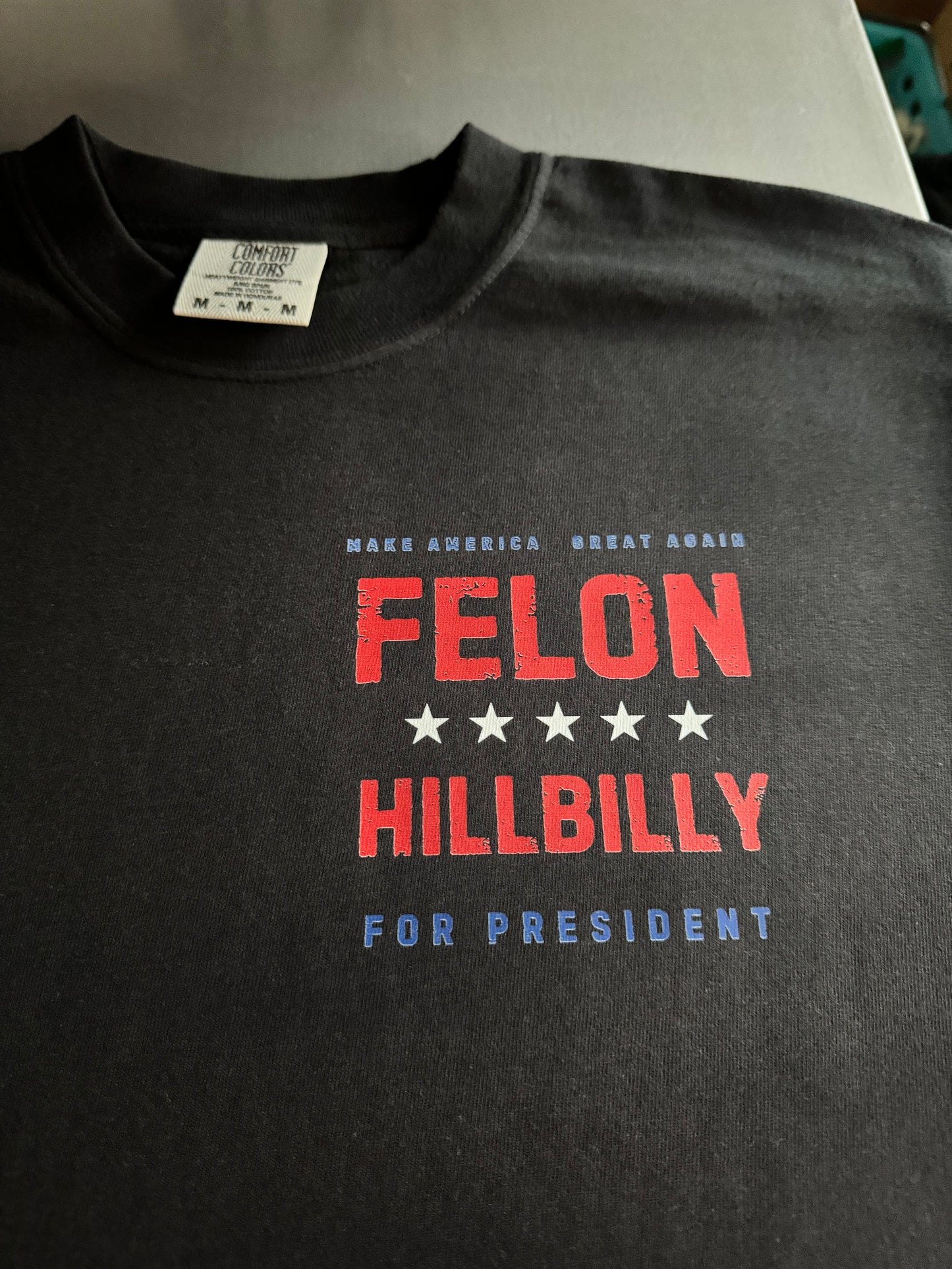 Felon Hillbilly For President - RWB